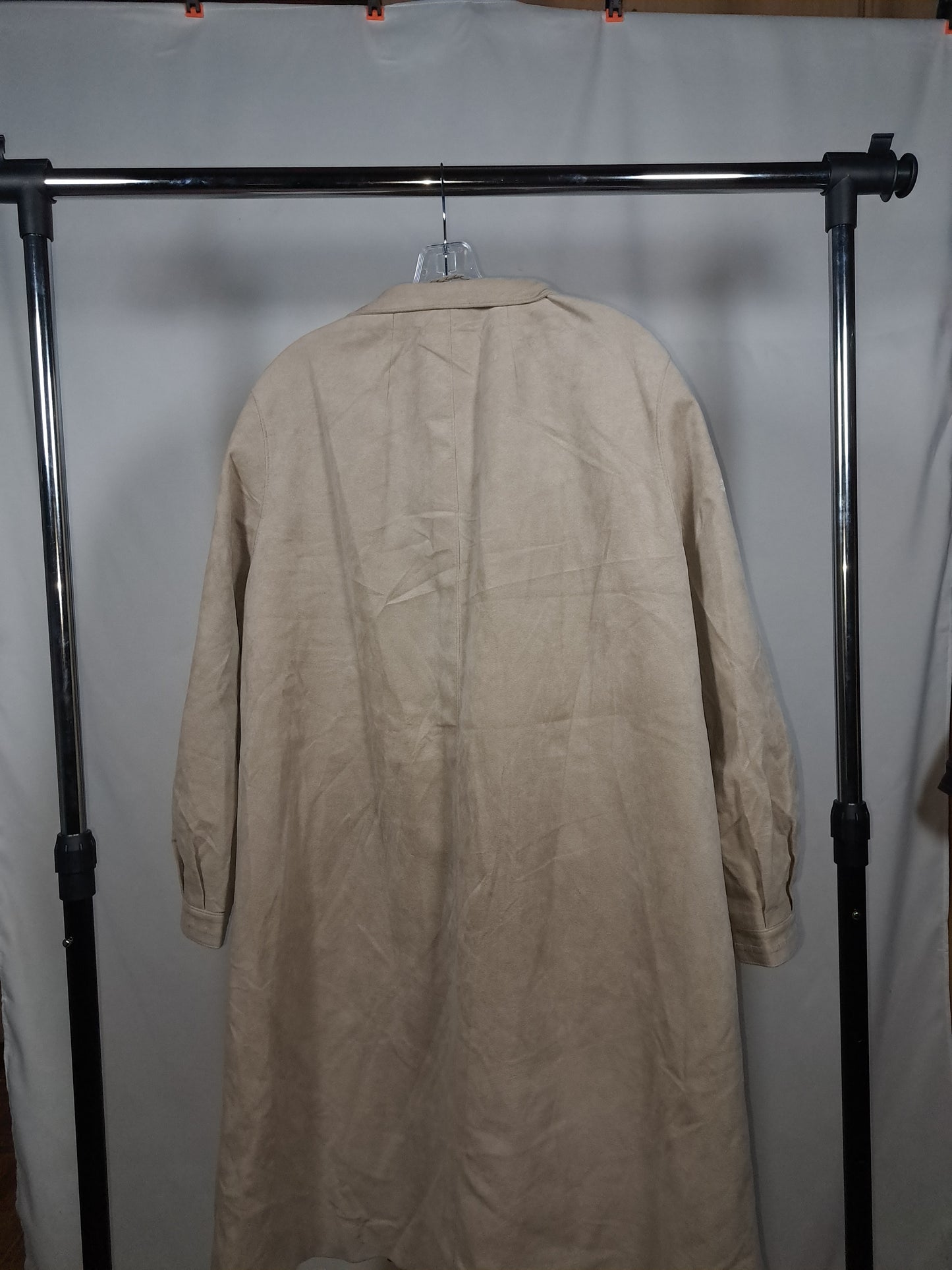 Eres Wildledermantel | Beige Long Coat | Vintage Minimalism