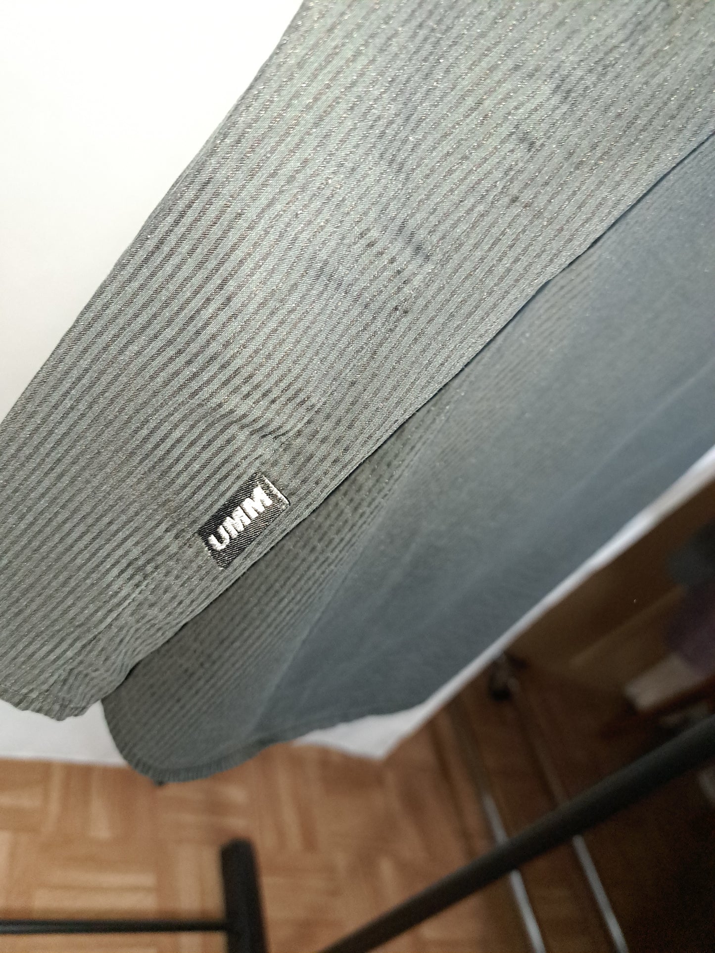 Vintage UMM Underground Music Movement Hemd – Schwarz/Grau, L, Rare