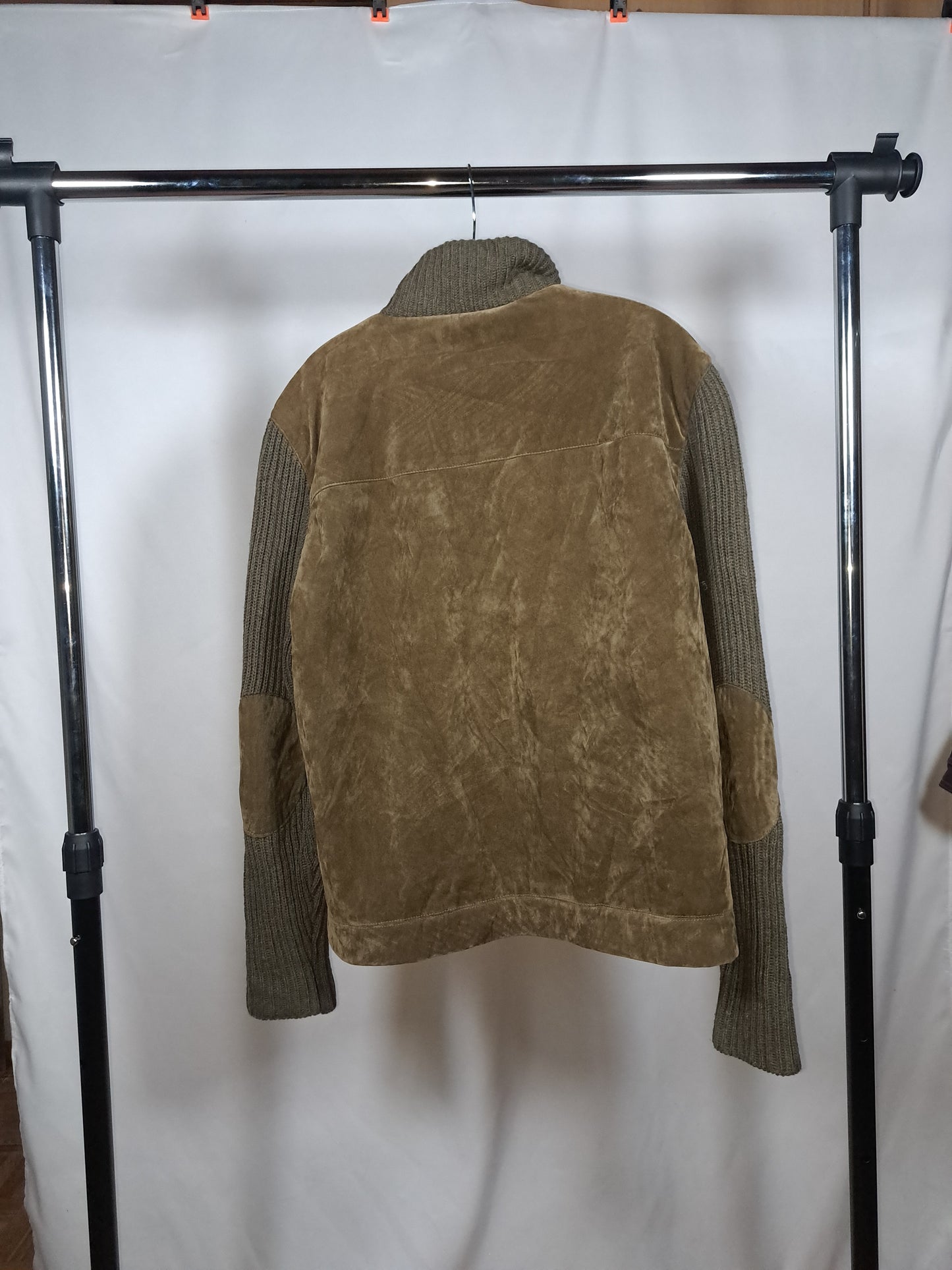 Il Sale Topfashion – Vintage Hybrid-Jacke | Strick meets Wildleder