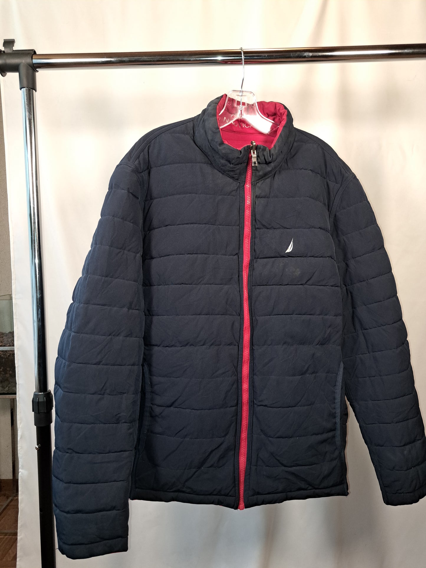 Nautica Steppjacke Navy/Rot