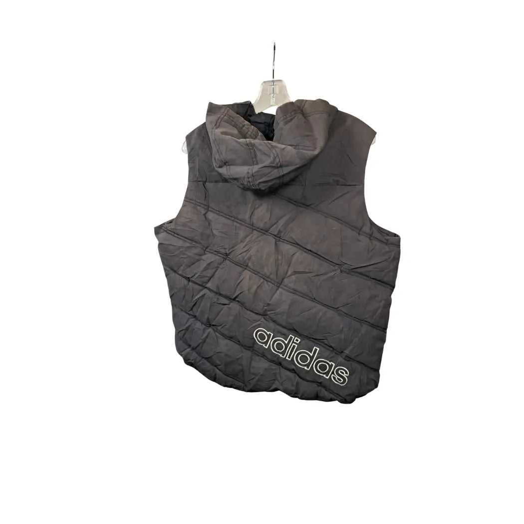 Adidas Vintage Puffer Weste mit Kapuze (Big Logo)