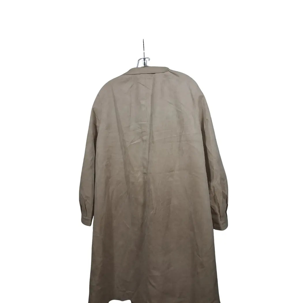 Eres Wildledermantel | Beige Long Coat | Vintage Minimalism