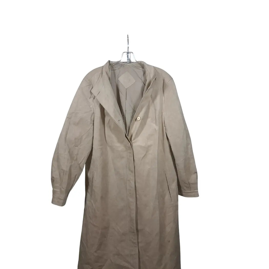 Eres Wildledermantel | Beige Long Coat | Vintage Minimalism