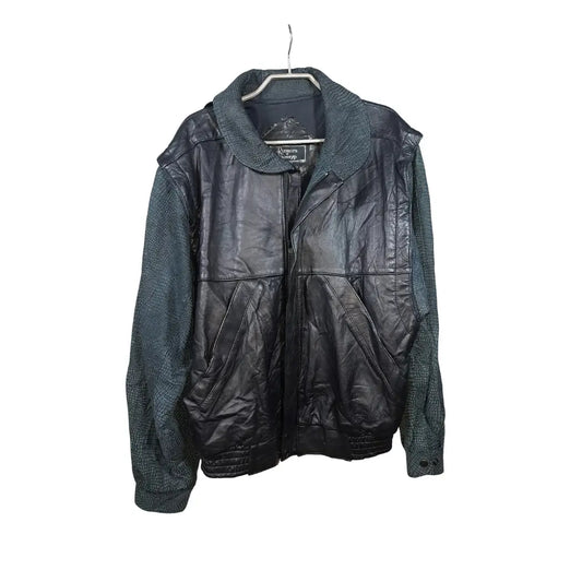 Rumors & Gossyp – Vintage Echtlederjacke mit Reptilärmeln | Rare 80s Hybrid