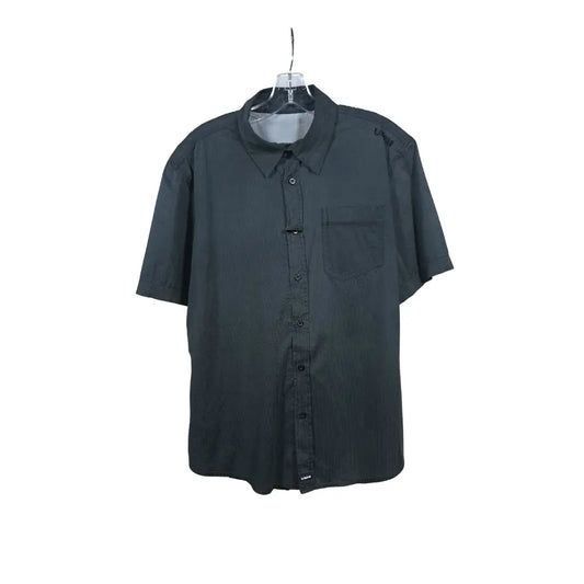 Vintage UMM Underground Music Movement Hemd – Schwarz/Grau, L, Rare