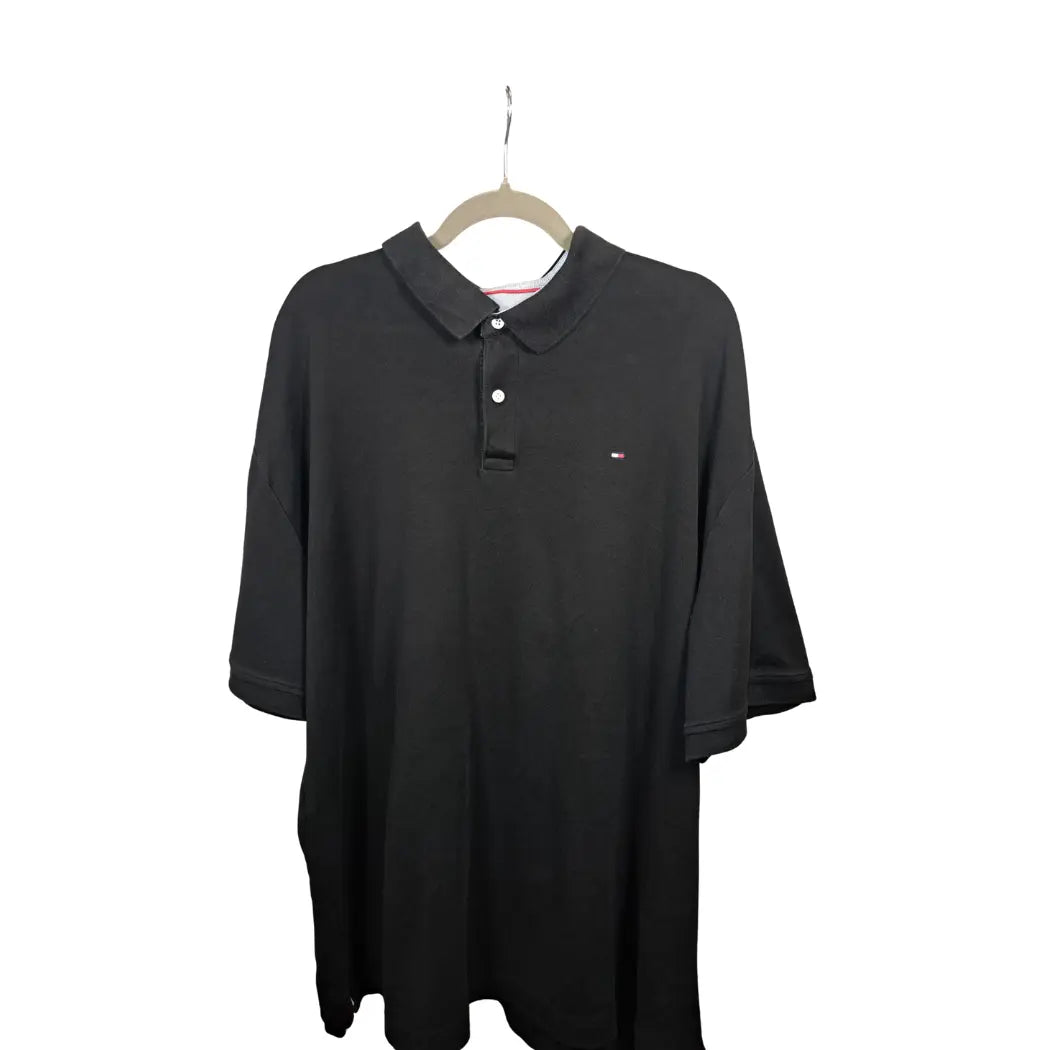 Tommy Hilfiger Vintage Polo Shirt Schwarz – Größe XXL | Oversized Classic